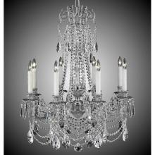 American Brass And Crystal CH2053-AS-05S-ST - 8 Light Finisterra with draping