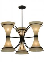  129534 - 30"W Chronos 3 Arm Chandelier