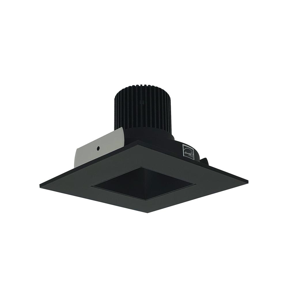 4" Iolite LED Square Reflector with Square Aperture, 1000lm / 14W, 2700K, Black Reflector /