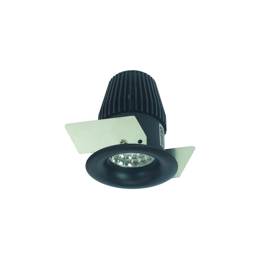 1" Iolite LED BWF Round Bullnose, 600lm, 2700K, Black Reflector / Black Flange