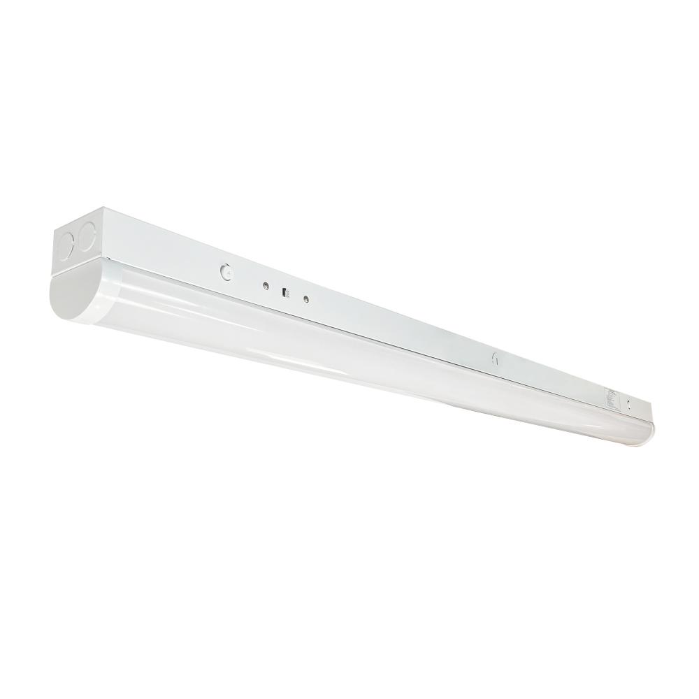 48" LED Tunable Strip Light, 3300lm / 24W, Selectable CCT (30/35/40K), White finish, 120-277V