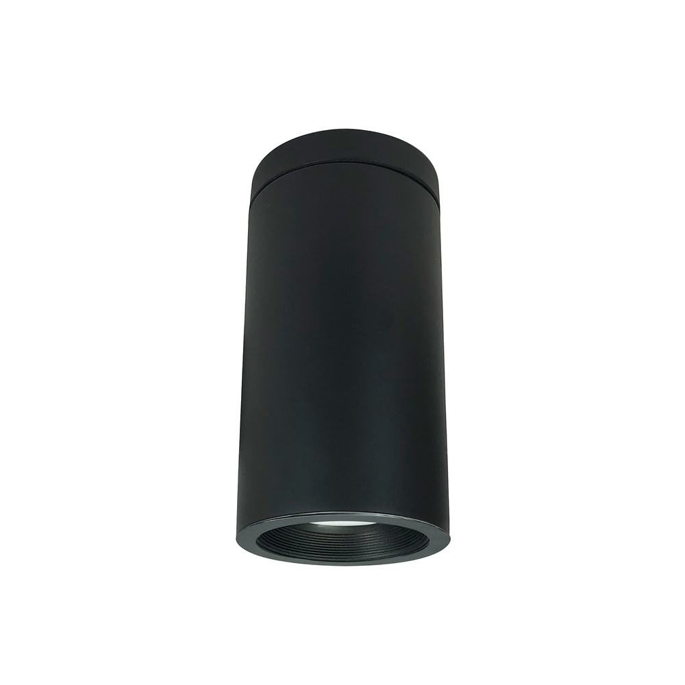 6" Cobalt Surface Mount Cylinder, Black, 1000L, 3500K, Black Baffle, 120V Triac/ELV Dimming