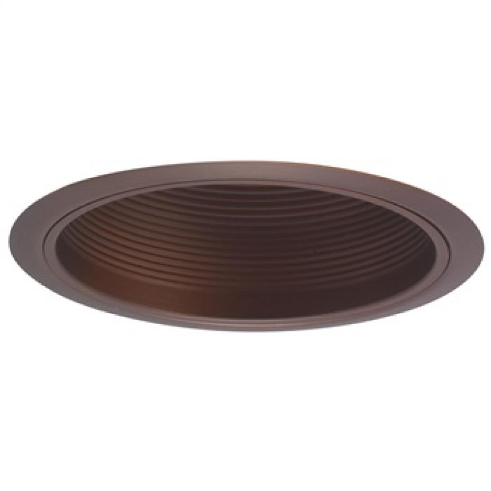 6" BR/PAR30 Stepped Baffle w/ Metal Ring, Bronze