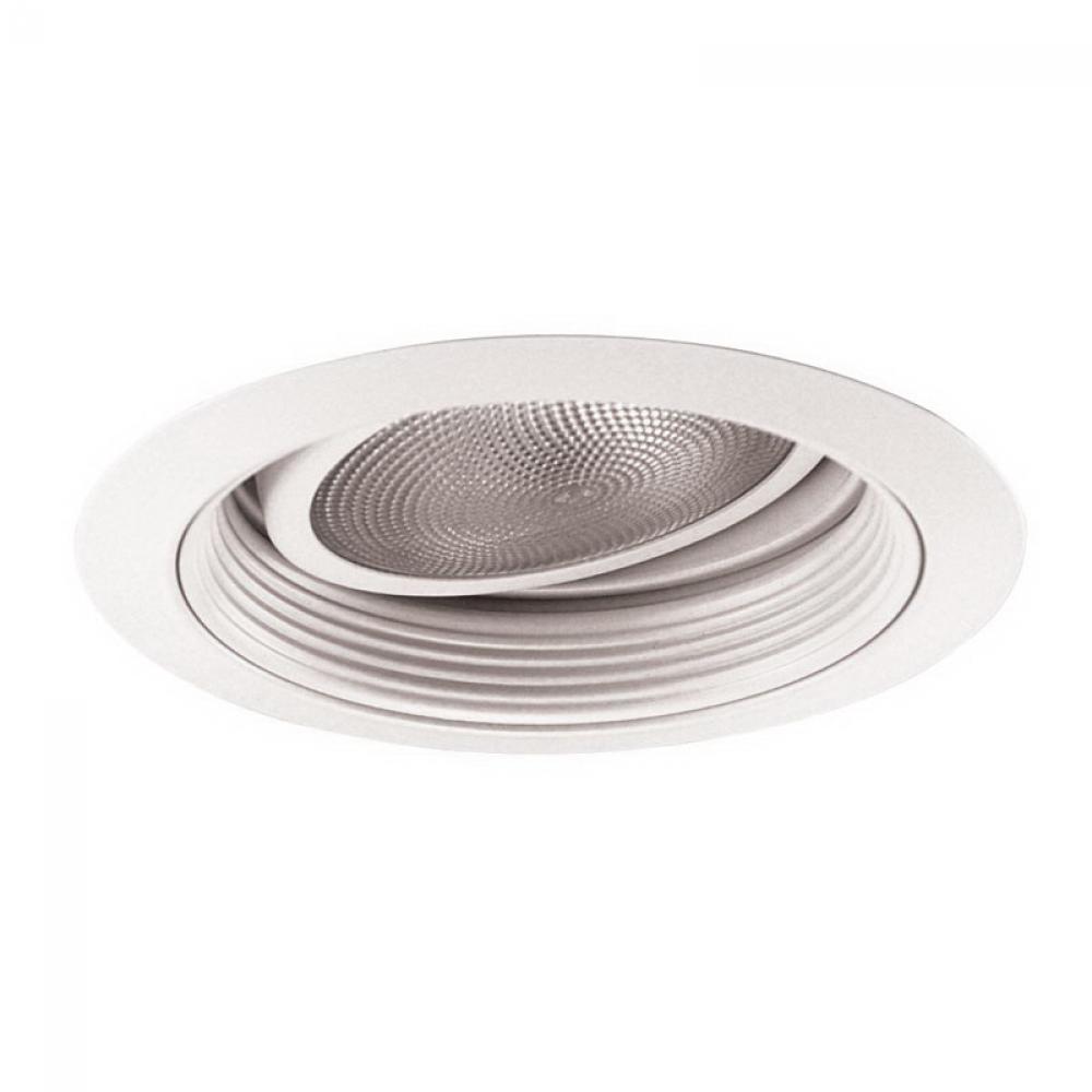 6" PAR30 Stepped Baffle w/ Gimbal Ring, White