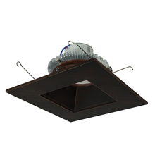 Nora NLCBC2-65627BZBZ/10 - 6" Cobalt Click Square Retrofit Reflector with Square Aperture, 1000lm / 12W, 2700K, Bronze