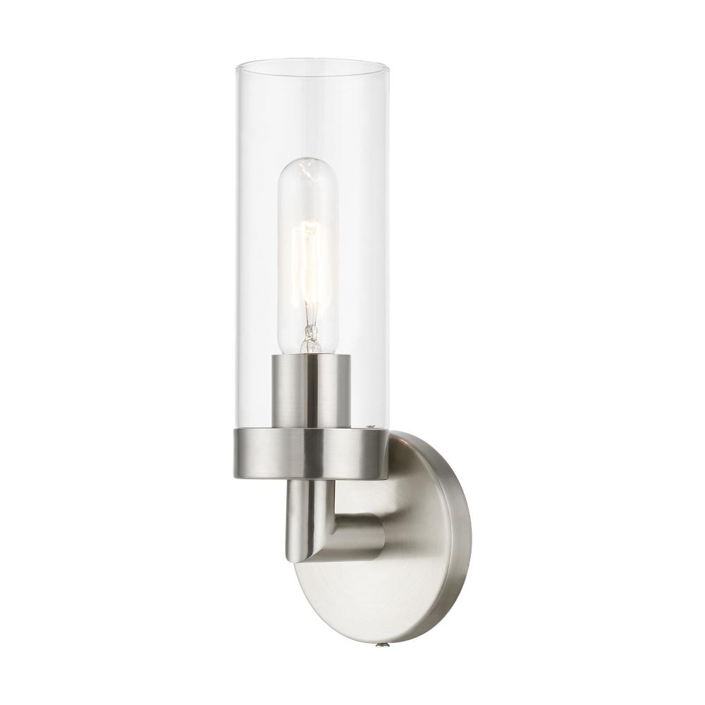 1 Light Brushed Nickel ADA Single Sconce