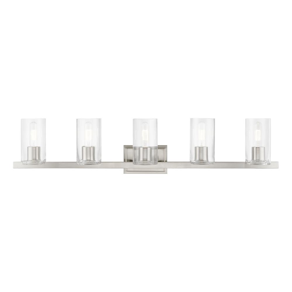 5 Light Brushed Nickel Vanity Sconce