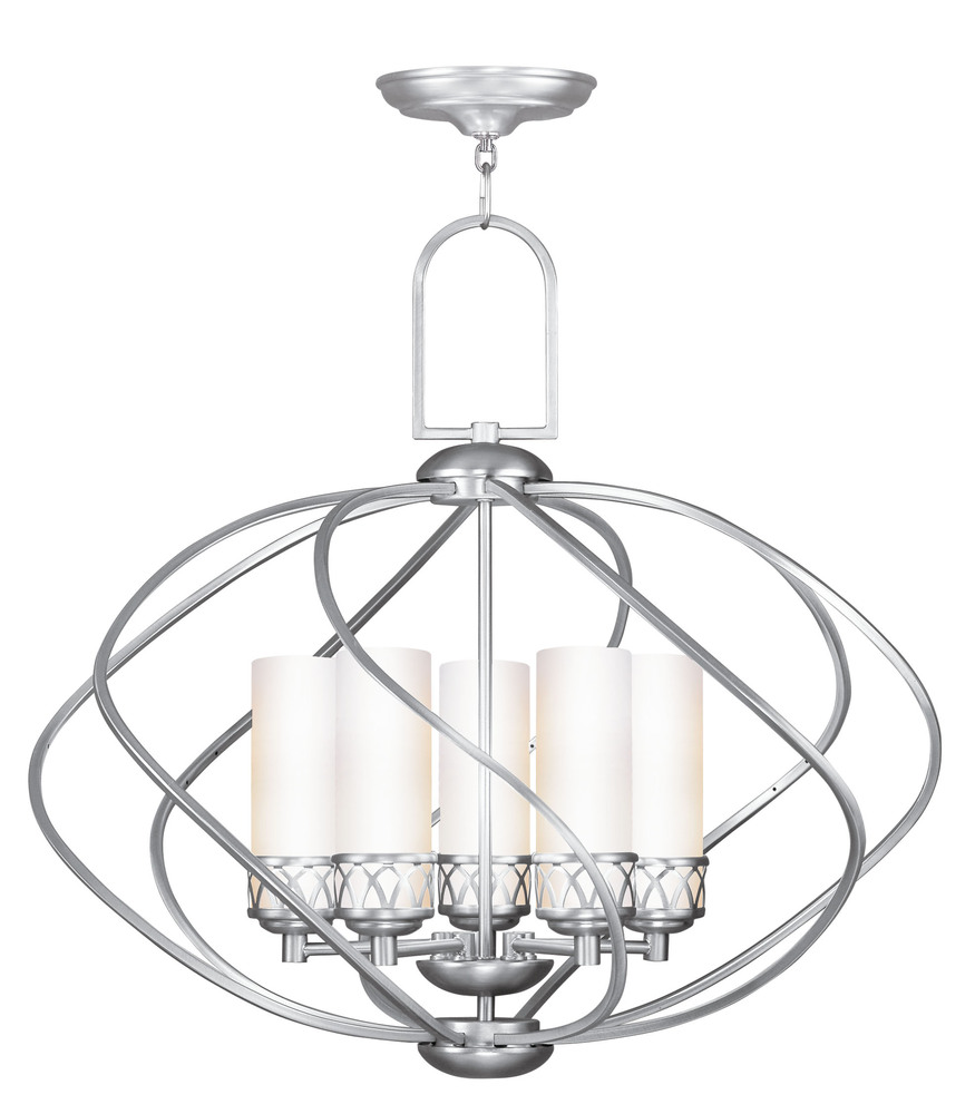 5 Light Brushed Nickel Chandelier