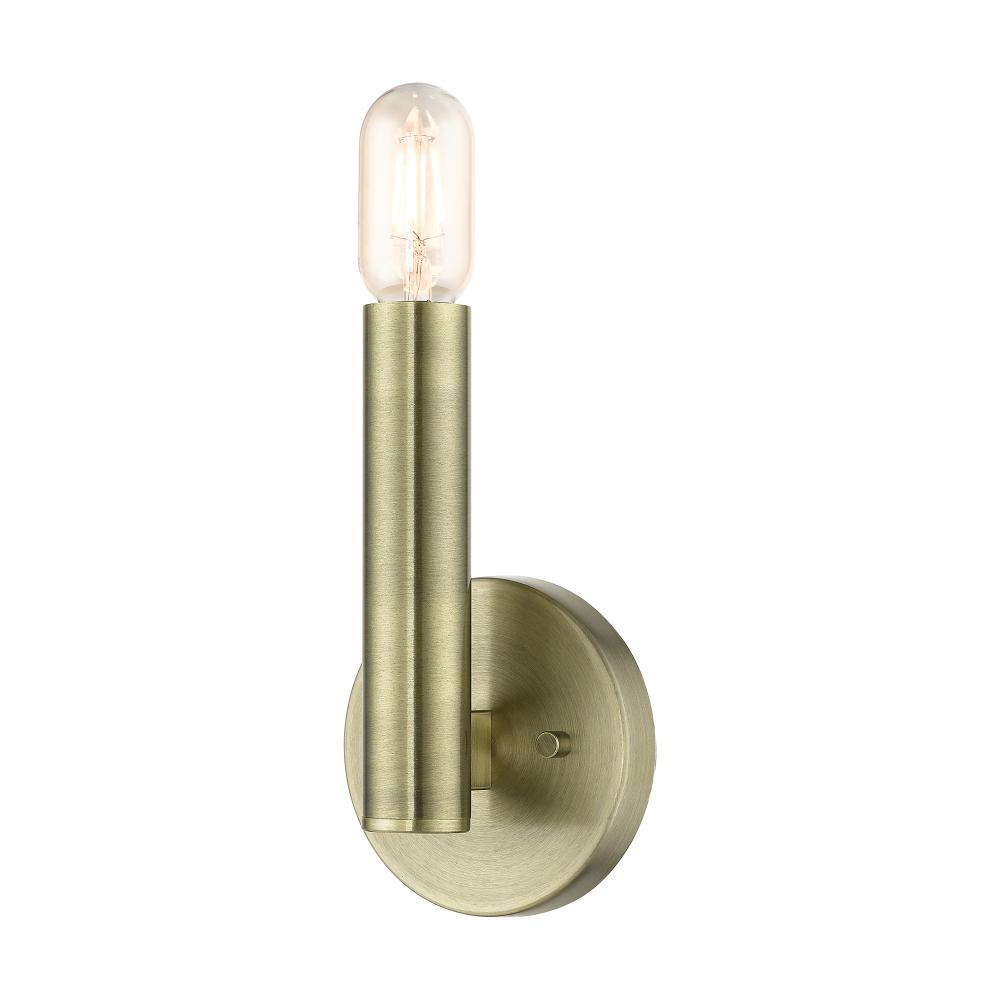 1 Light Antique Brass ADA Sconce