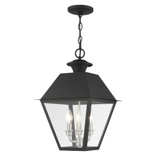 Livex Lighting 27220-04 - 3 Lt Black Outdoor Pendant Lantern