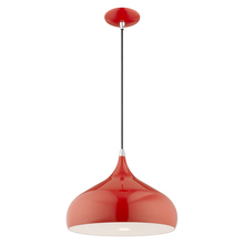 Livex Lighting 41173-72 - 1 Lt Shiny Red Mini Pendant