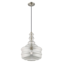 Livex Lighting 41246-91 - 1 Lt Brushed Nickel Mini Pendant