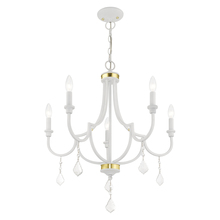 Livex Lighting 41275-03 - 5 Lt White Chandelier