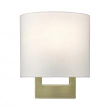 Livex Lighting 42400-01 - 1 Light Antique Brass Petite ADA Sconce