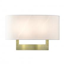 Livex Lighting 45222-01 - 2 Light Antique Brass Large ADA Sconce