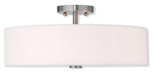 Livex Lighting 51055-91 - 4 Light Brushed Nickel Ceiling Mount