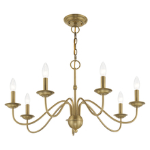 Livex Lighting 52167-01 - 7 Lt Antique Brass Chandelier