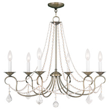 Livex Lighting 6516-01 - 6 Light Antique Brass Chandelier