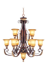 Livex Lighting 8579-63 - 10 Light VBZ Chandelier