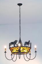 Meyda Green 98408 - 32" Wide Big Dogs 5 Light Chandelier