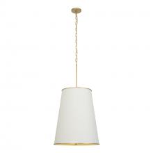 Varaluz 364F09MWFG - Coco 9-Lt Foyer - Matte White/French Gold