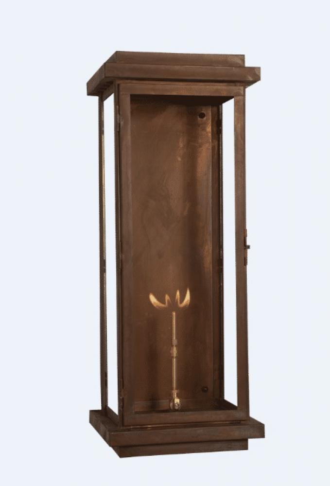 Winnipeg Large Copper Gas Lantern -  Copper Wall Mount