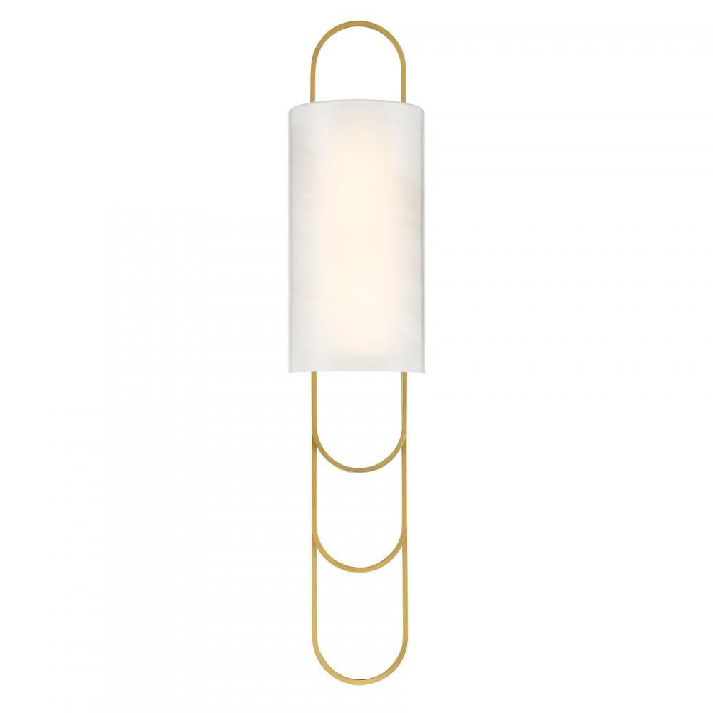 Tartine 1-Light LED Wall Sconce in Warm Brass