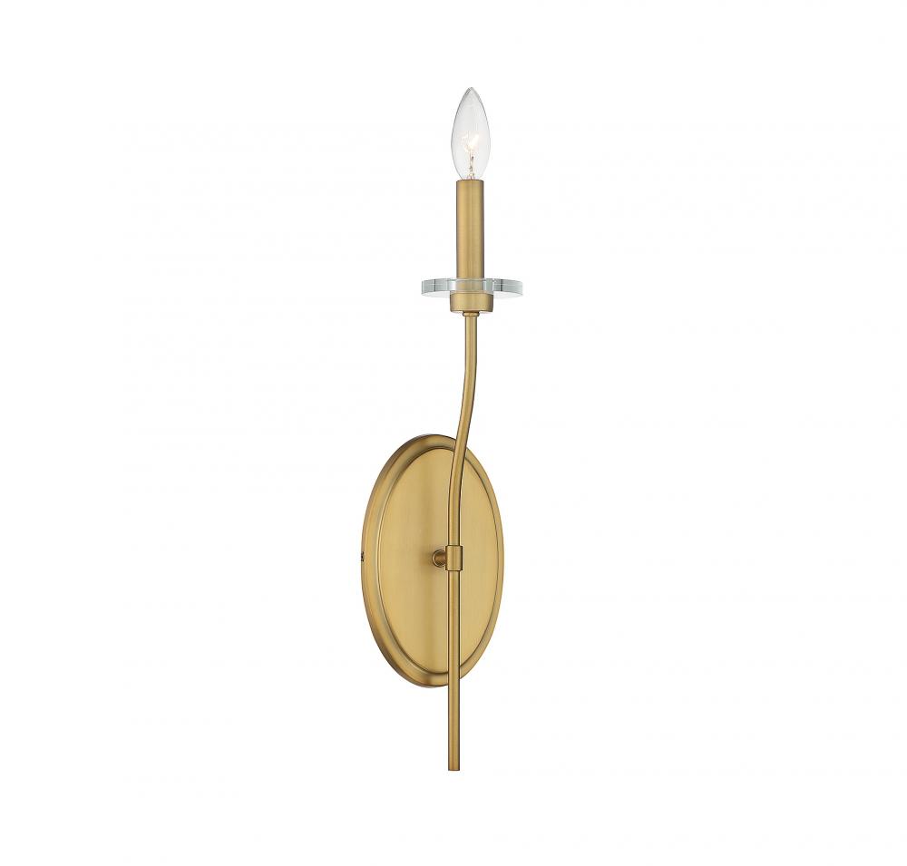 Richfield 1-Light Wall Sconce in Warm Brass