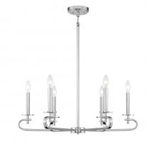 Savoy House 1-2450-6-109 - Torino 6-Light Chandelier in  Polished Nickel