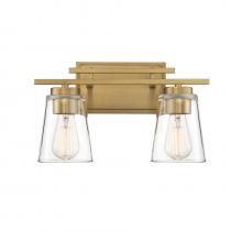  8-1020-2-322 - Calhoun 2-Light Bathroom Vanity Light in Warm Brass