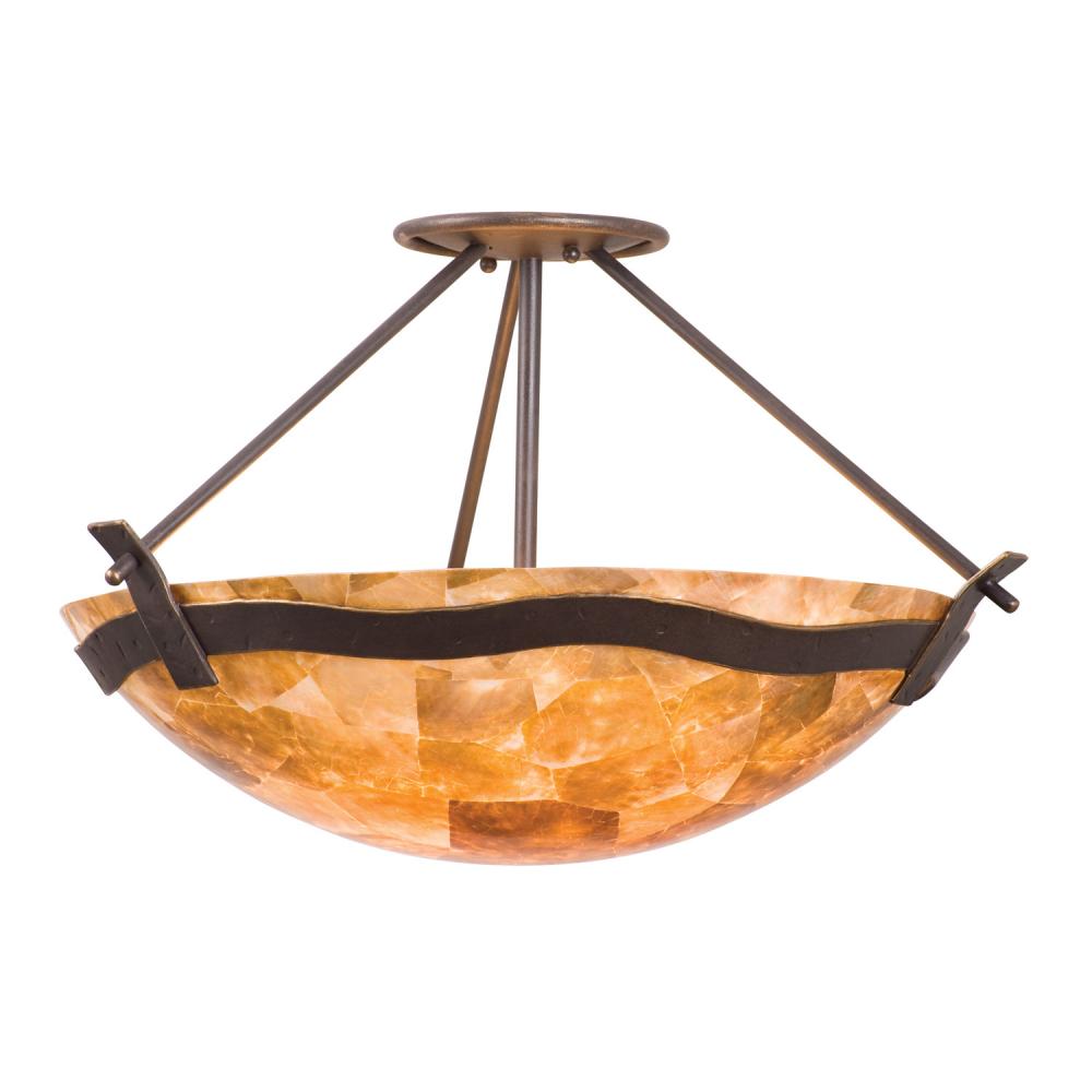 Aegean 3 Light Semi Flush Mount