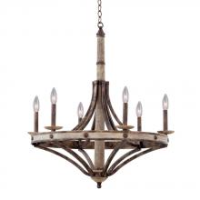 Kalco 7046FG - Coronado 6 Light Chandelier