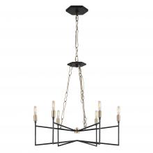 Varaluz 314C06HGCB - Bodie 6-Lt Chandelier - Havana Gold/Carbon