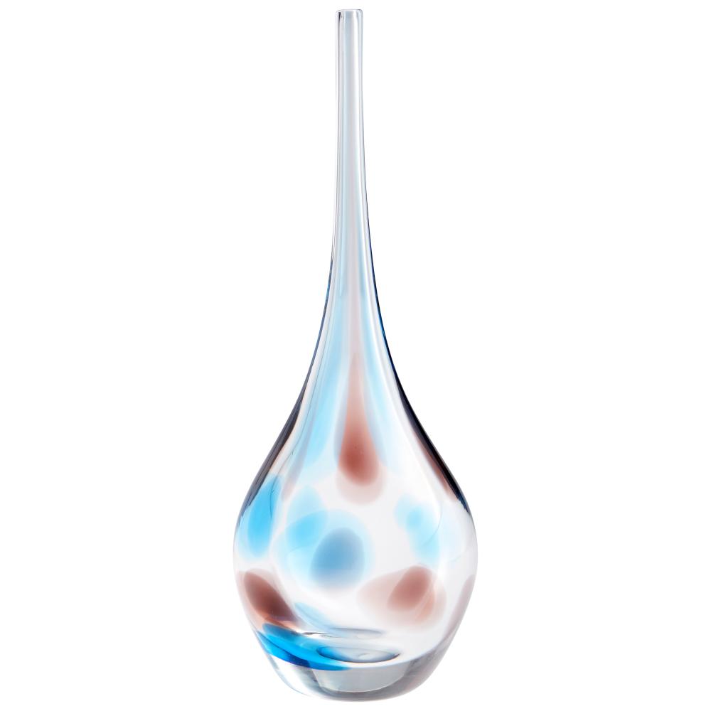 Pandora Vase Amber And Blue - Large
