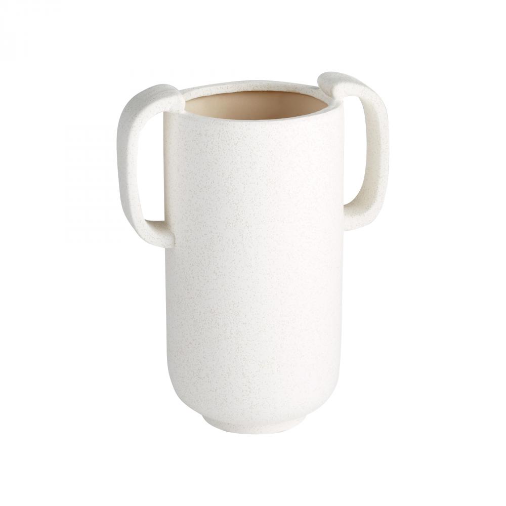 Dusty Miller Vase White - Large