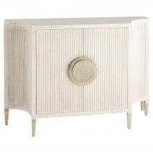 Cyan Designs 12156 - Estriada Two-Door Cabinet Cerused Mango Wood White Metal