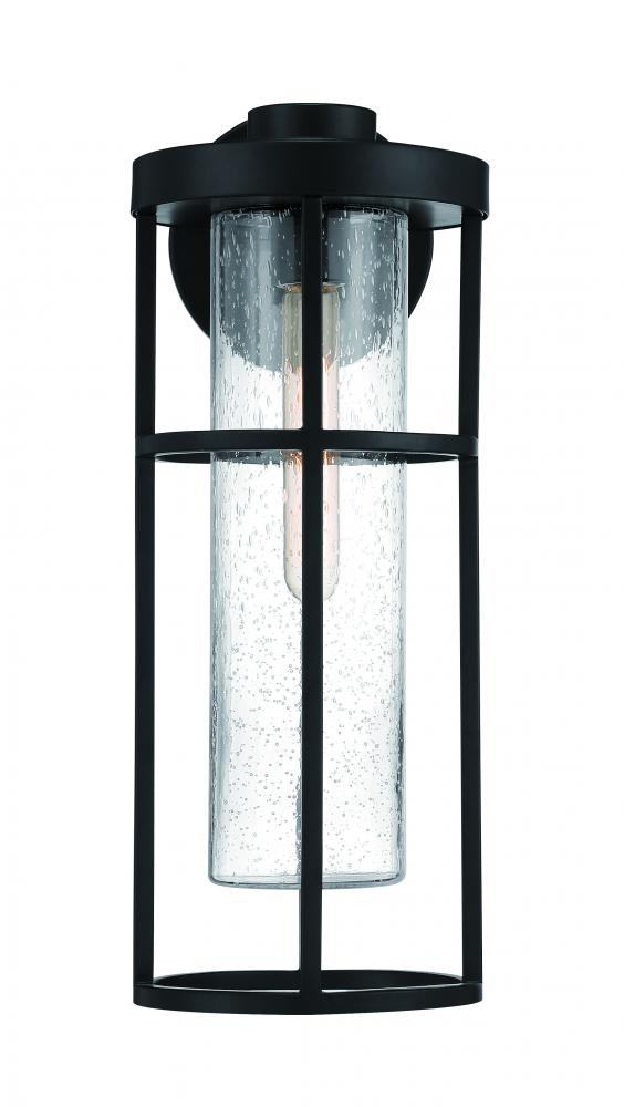 Encompass 1 Light Medium Outdoor Wall Lantern in Midnight