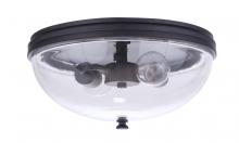 Craftmade ZA3537-MN - Sivo 2 Light Outdoor Flush Mount in Midnight