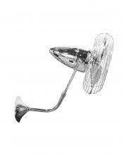 Matthews Fan Company BP-CR-MTL - Bruna Parede wall fan in Polished Chrome finish.