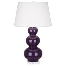 Robert Abbey A383X - Amethyst Triple Gourd Table Lamp