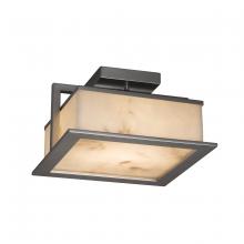 Justice Design Group FAL-7517W-NCKL - Laguna 12" LED Outdoor Flush-Mount