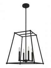 Quoizel DS18968 - 18 in. 4-Light Black Geometric Pendant