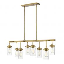  617-8L-FB - 8 Light Linear Chandelier