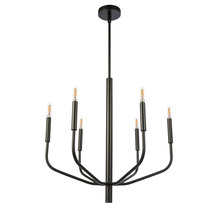 Dainolite ELN-246C-MB - 6LT Chandelier, MB Finish