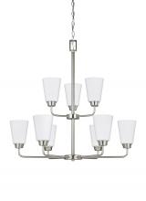 Generation Lighting 3115209-962 - Nine Light Chandelier