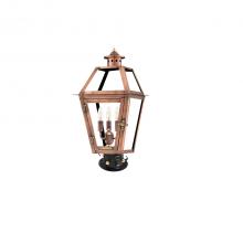 Primo Gas Lanterns OL-27E_CT/PM - Two Light Post Mount w/Column Top