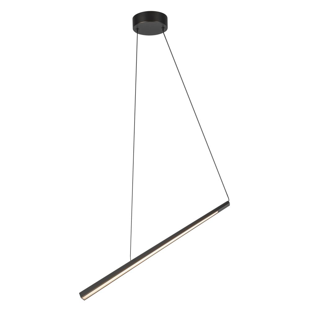 Lex 24-in Urban Bronze LED Linear Pendant