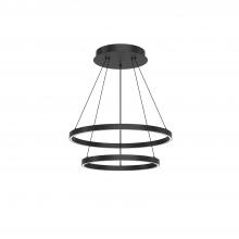 Kuzco Lighting Inc CH87224-BK - Cerchio 24-in Black LED Chandeliers