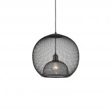 Kuzco Lighting Inc 494418-BK - Gibraltar 18-in Black 1 Light Pendant