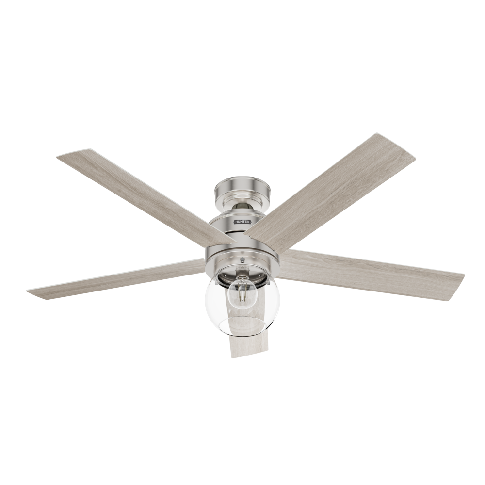 Hunter 52 inch Xidane Brushed Nickel Ceiling Fan with LED Light Kit and Handheld Remote